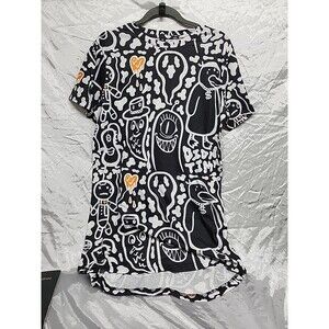 Dion Timmer Men’s T-Shirt SZ  EDM Rave Dance Skater All Over Print Retro